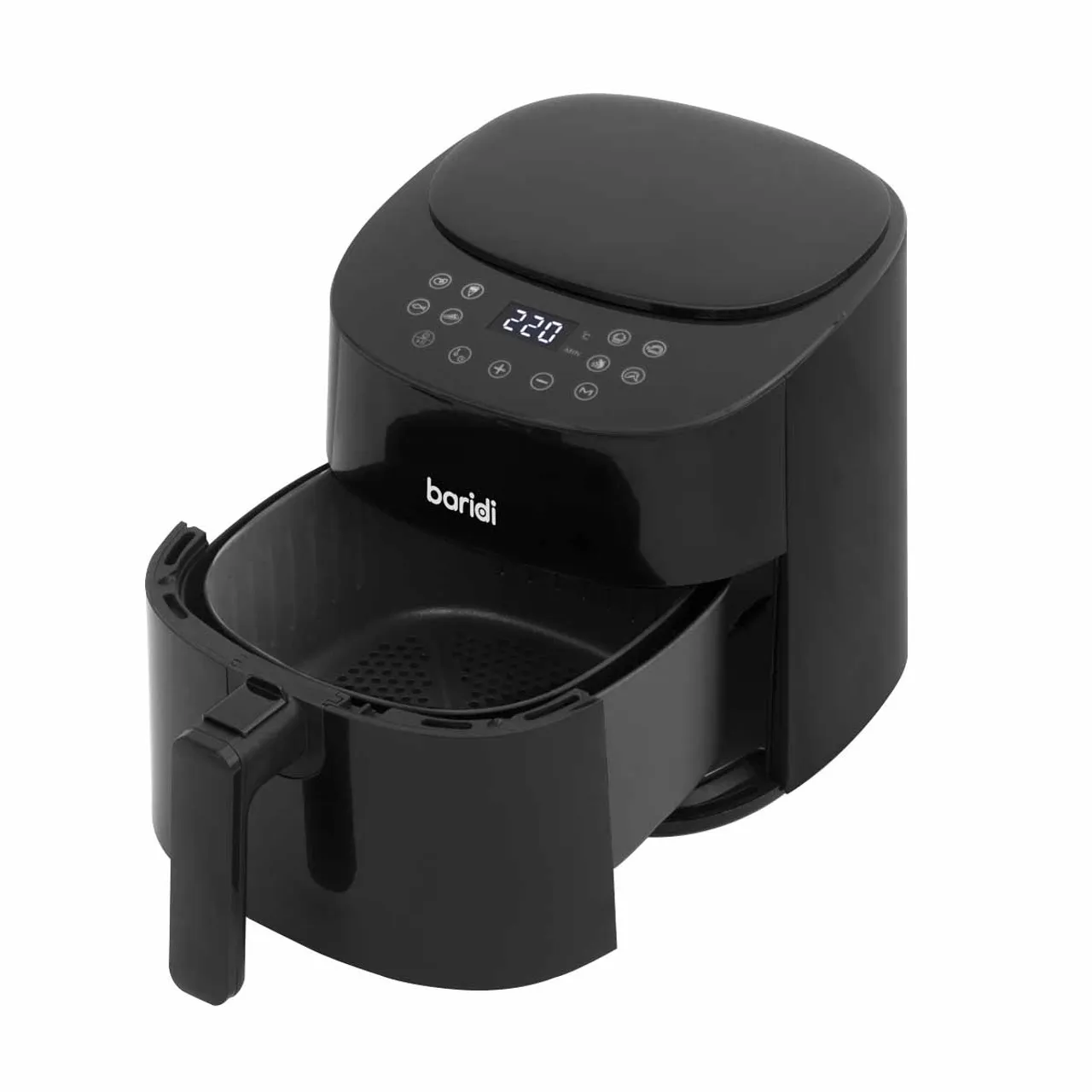Baridi DH60 3.5L Low Fat Air Fryer with Digital Rapid Oil Free Circulation System, 1300W, 8 Presets -