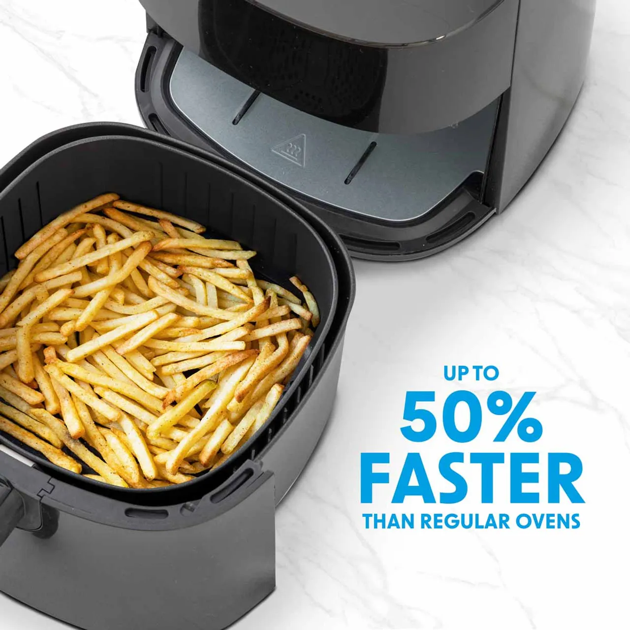 Baridi DH60 3.5L Low Fat Air Fryer with Digital Rapid Oil Free Circulation System, 1300W, 8 Presets -