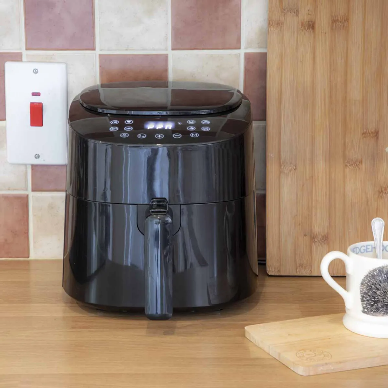 Baridi DH60 3.5L Low Fat Air Fryer with Digital Rapid Oil Free Circulation System, 1300W, 8 Presets -
