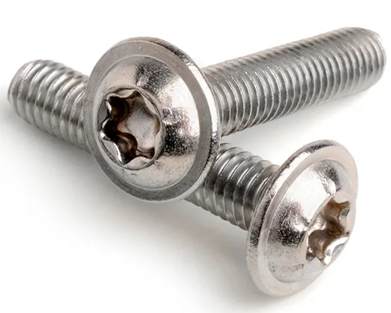 M6 X 8 FLANGED TX30 BUTTON ISO 7380-2 A2 STAINLESS STEEL