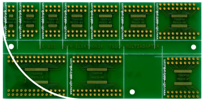RE933, Double Sided Extender Board Multi Adapter Board FR4 120.03 x 58.81 x 1.5mm